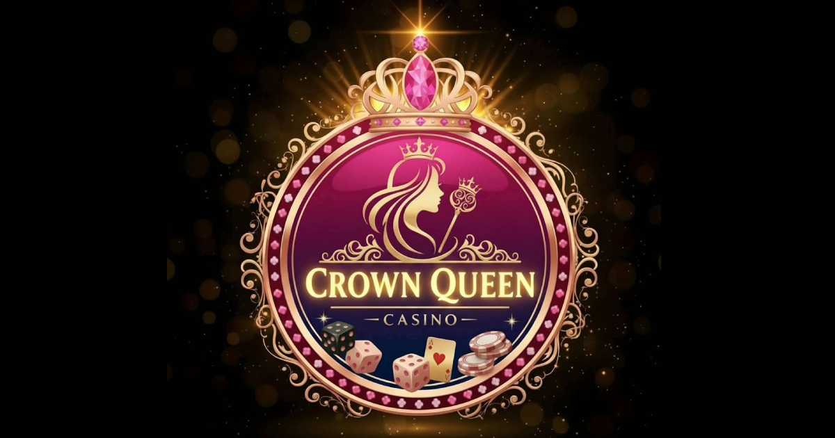 Main hero banner showing Crown Queen Casino on mobile and desktop screens